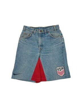 Rework Vintage Levi's x Nike USA Baggy Denim Shorts